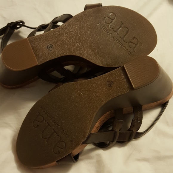 A.N.A wedge brown 8.5 - Picture 6 of 8